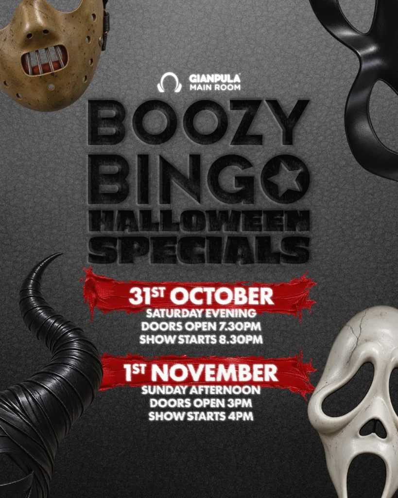 Boozy Bingo Halloween Special 2026: Heroes & Villains at Gianpula