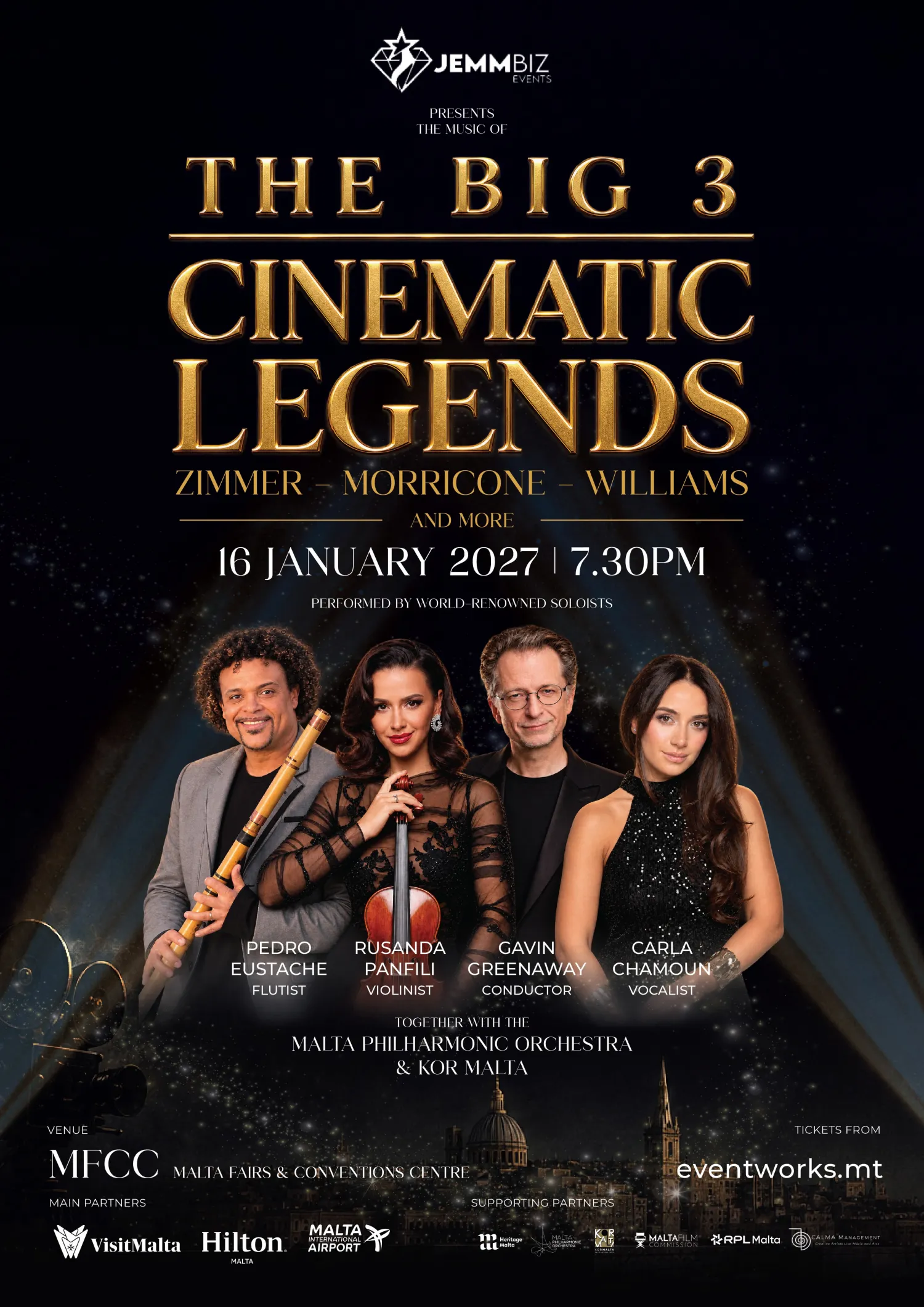 The Big 3: Zimmer, Morricone and Williams Film Music Live at MFCC